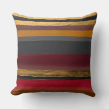 gold ochre, marsala, and charcoal stripes