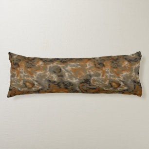 gold olive and black abstract  body cushion