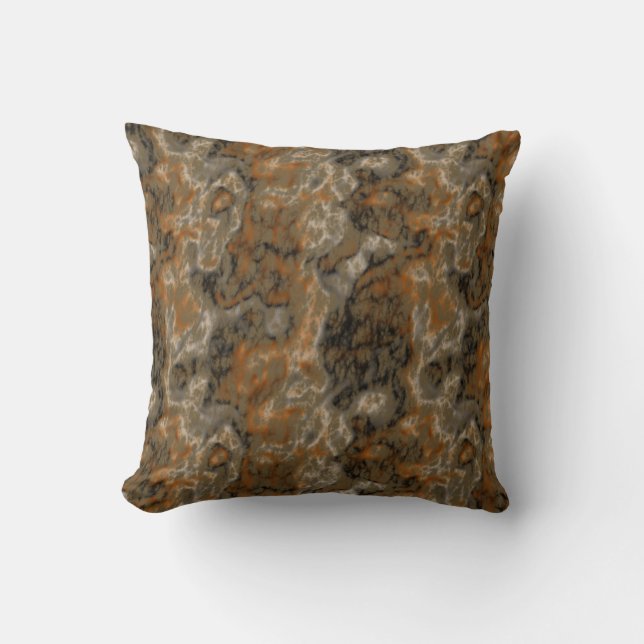 gold olive and black abstract  cushion (Front)