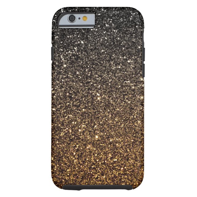 Gold Ombre Faux Glitter Case-Mate iPhone Case (Back)