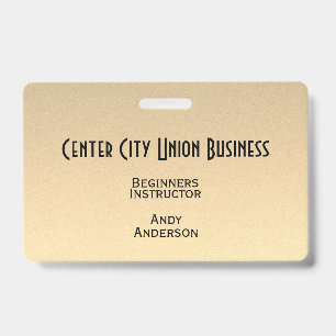 Gold Ombre ID Badge