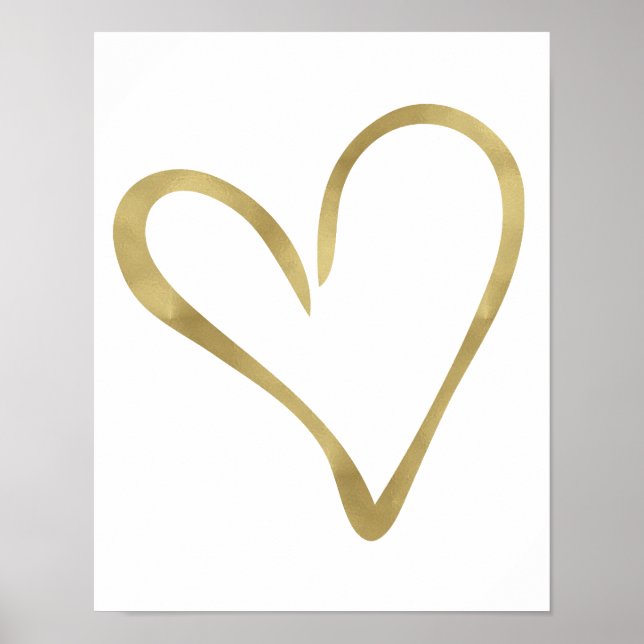 Gold Open Heart I Poster (Front)