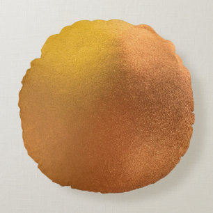 Gold or foil colour texture background abstract, a round cushion