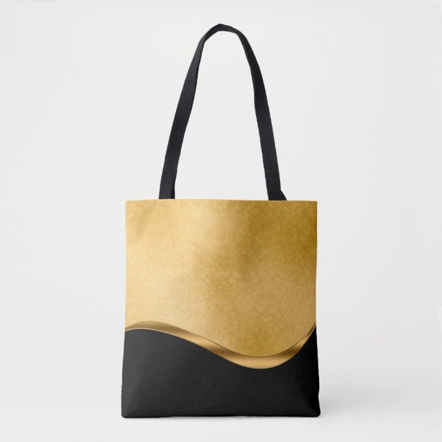 Gold ornament damask template tote bag (Front)