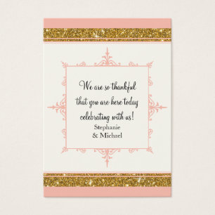 Gold Ornament Glitter Striped Classic Elegant