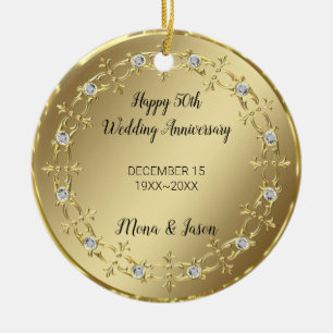 Gold Ornament With Diamonds