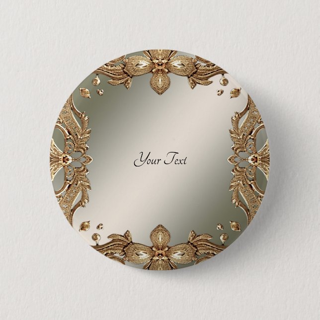 Gold Ornate Button (Front)