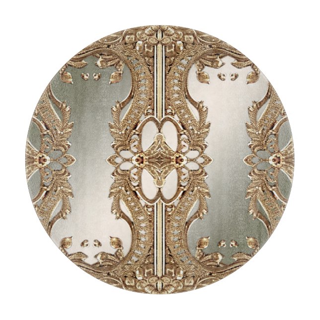 Gold Ornate Cutting Board (Front)