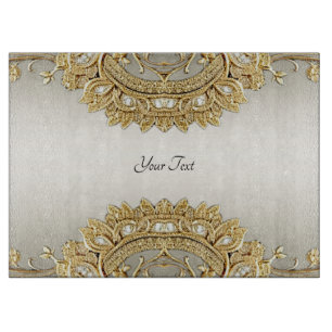 Gold Ornate Cutting Board