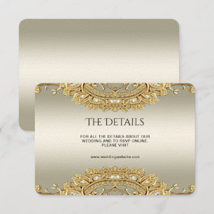 Gold Ornate Detail Enclosure Card