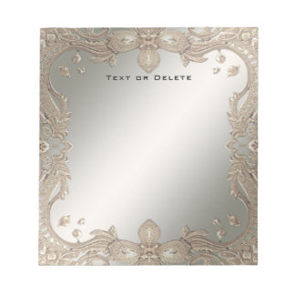 Gold Ornate Frame Notepad
