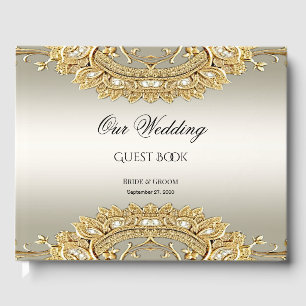 Gold Ornate Guest Book