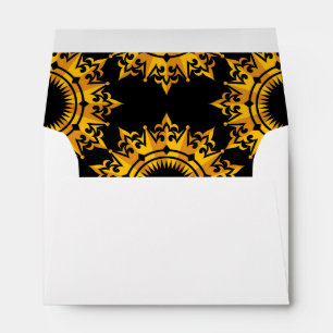 Gold Ornate Modular Patterns Envelope