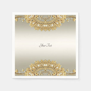 Gold Ornate Napkins