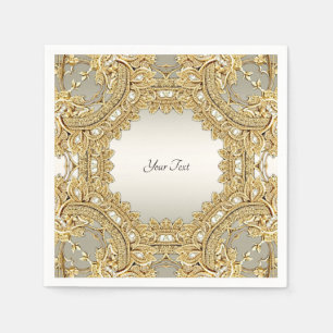 Gold Ornate Napkins