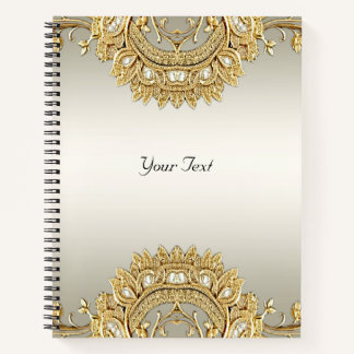 Gold Ornate Notebook