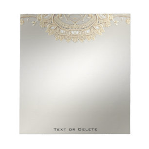 Gold Ornate Notepad