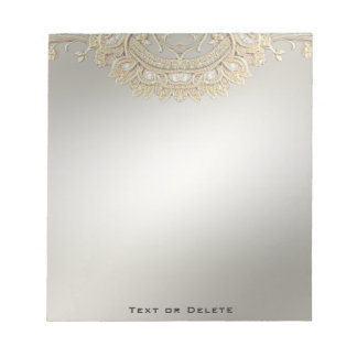 Gold Ornate Notepad