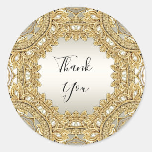 Gold Ornate Sticker