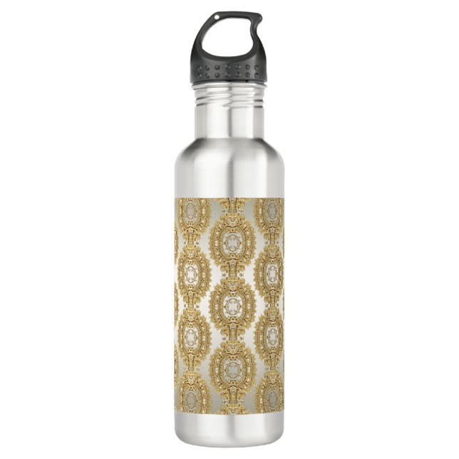 Gold Ornate Water Bottle (Front)