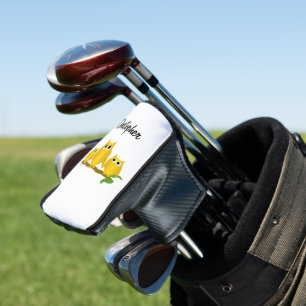 Gold Owls Design Personalised Golf Head Cover