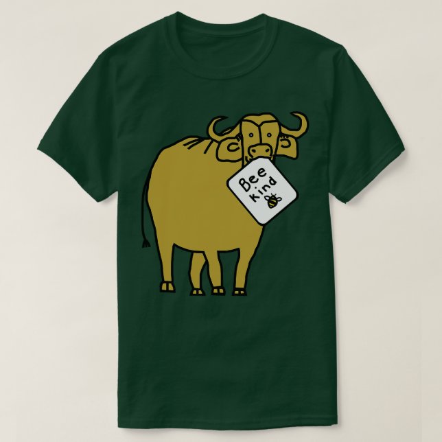 Gold Ox says Bee Kind T-Shirt (Design Front)