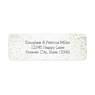 Gold Paint Splatter Abstract