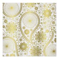 Gold paisley pattern