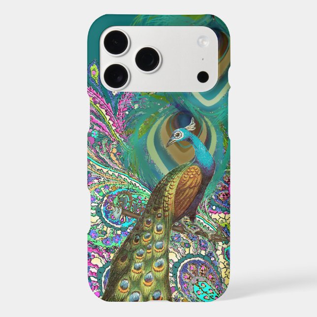 Gold Paisley Peacock & Feather iPhone 6 (Back)