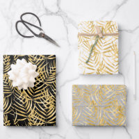 Gold Palm Tree Fronds Tropical