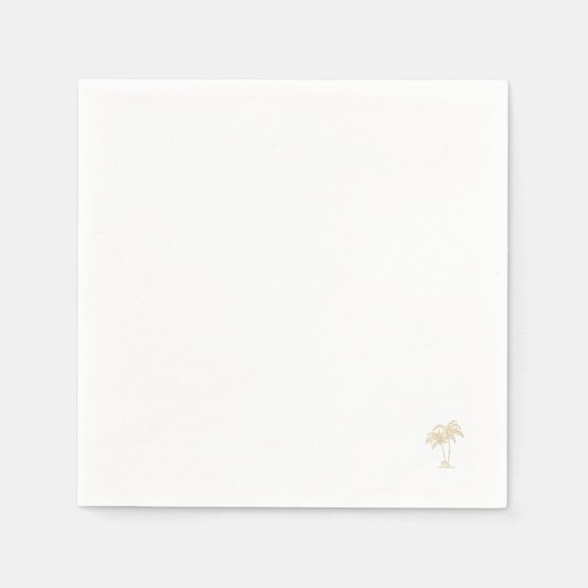 Gold Palm Tree II Napkin (Front)