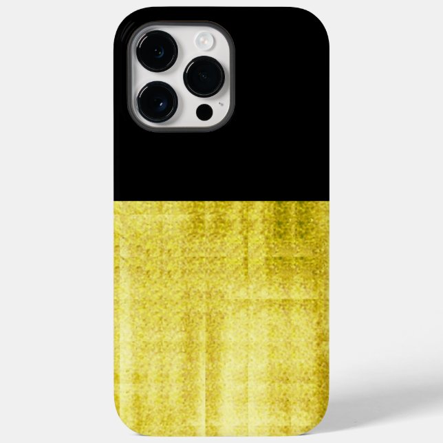 Gold Panelled Black   Case-Mate iPhone Case (Back)