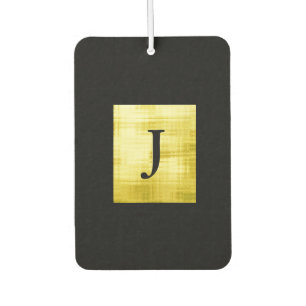 Gold Panelled Black-II Car Air Freshener
