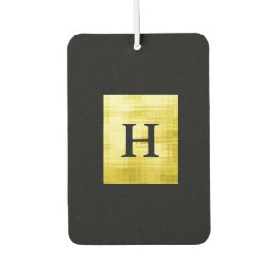 Gold Panelled Black-II Car Air Freshener