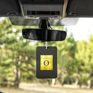 Gold Panelled Black-II Car Air Freshener