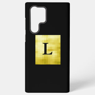 Gold Panelled Black-II Samsung Galaxy Case
