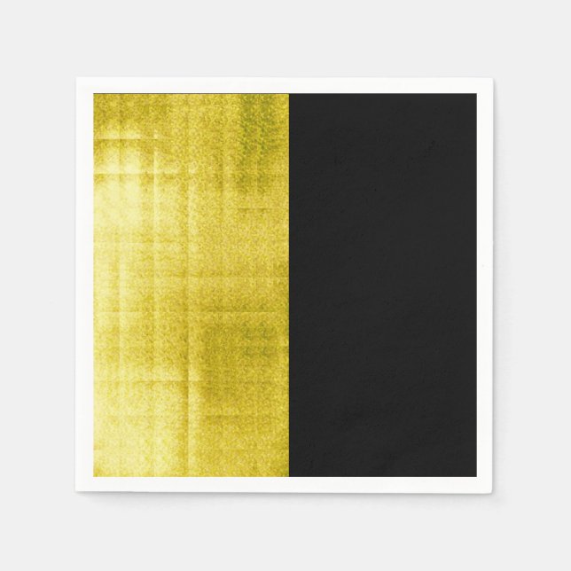 Gold Panelled Black Napkin (Front)