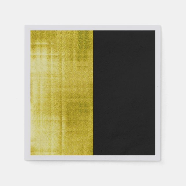Gold Panelled Black  Napkin (Front)
