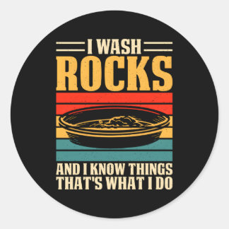 Gold Panning For Gold Panning Classic Round Sticker