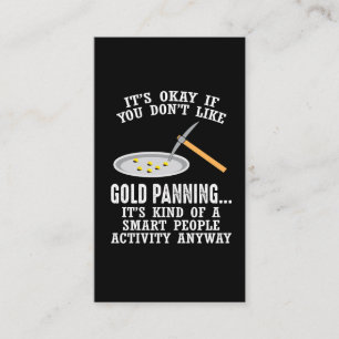 Gold Panning Gift - Mining Funny Miner Business Card