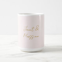 Gold & Pastel Colour Calligraphy Elegant Plain Nam
