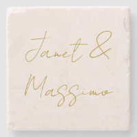 Gold & Pastel Colour Calligraphy Elegant Plain Nam
