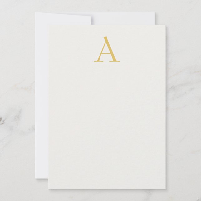 Gold & Pastel Colour Monogram Professional Initial (Front)