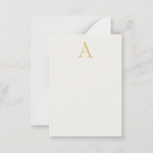Gold & Pastel Colour Monogram Professional Initial Card
