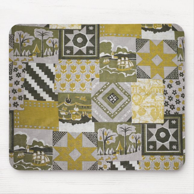 Gold Patchwork Mousepad (Front)