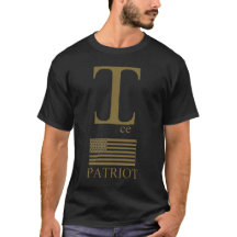 Gold Patriotic "I" Monogram T-Shirt — American