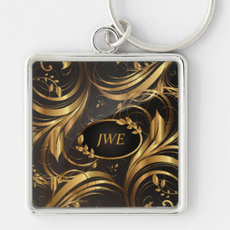 Gold Pattern 1 Keychain