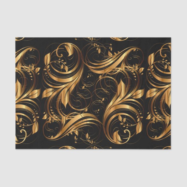 Gold Pattern 1R Tissue Paper (Front)