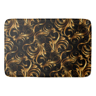 Gold Pattern 2 Bath Mats
