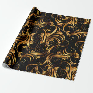 Gold Pattern 2 Wrapping Paper